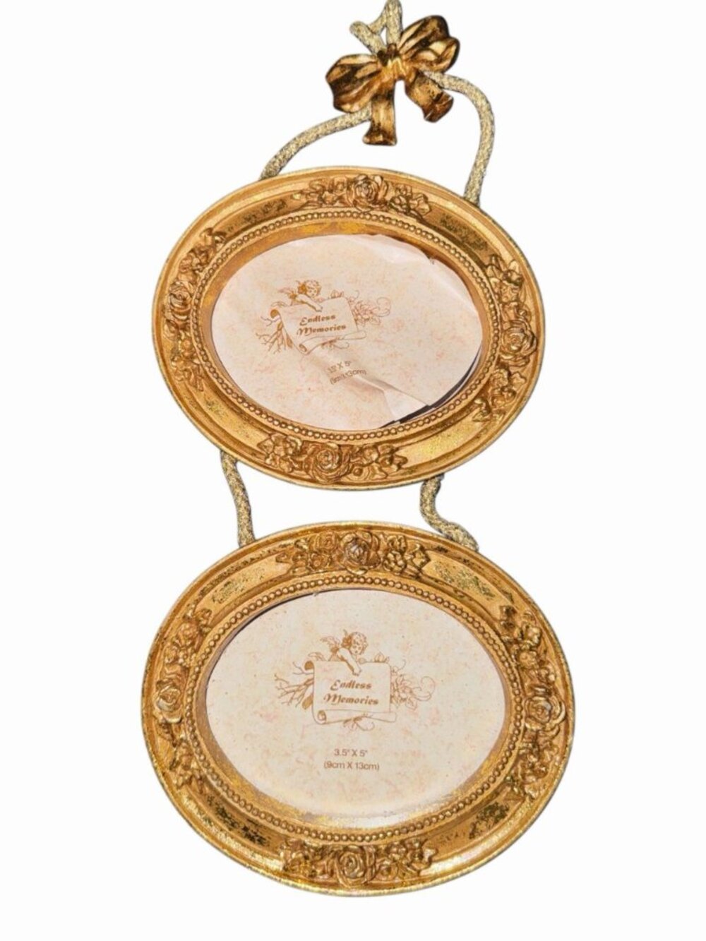 Endless Memories Gold Victorian Style Floral Hanging Picture Frame